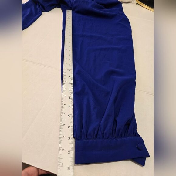 Hunter Bell New York Royal Blue V-neck Jumpsuit Size 0 - Picture 8 of 13